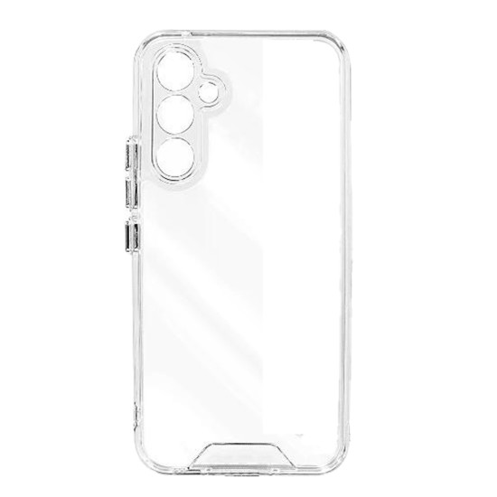 Capa de Silicone Dura com Moldura de Câmera para Samsung Galaxy A35 5G Transparente